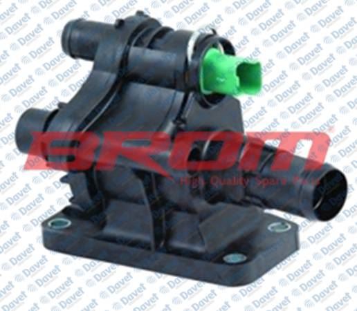 BROM PJ41007 Termostat Berlingo- C3- C4- C5- Jumpy- Xsara 1.6 Hdi- Fiesta- Focus- Cmax 1.6 Tdci- P206- P207- P307 {Komple}